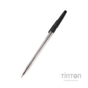 Ручка кулькова Delta by Axent Чорна 0.7 мм Прозорий корпус (DB2051-01)