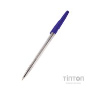 Ручка кулькова Delta by Axent Синя 0.7 мм Прозорий корпус (DB2051-02)