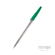Ручка кулькова Delta by Axent Зелена 0.7 мм Прозорий корпус (DB2051-04)