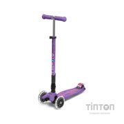 Самокат Micro Maxi Deluxe Foldable LED фіолетовий (MMD100)