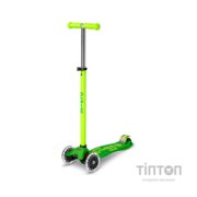 Самокат Micro Maxi Deluxe Neon LED" Зелений папуга" (MMD232)