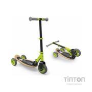Самокат Smoby з металевою рамою триколісний Зелений (750174)