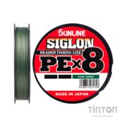 Шнур Sunline Siglon PE х8 300m 8.0/0.483mm 100lb/50.0kg Dark Green (1658.10.52)