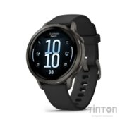Смарт-годинник Garmin Venu 4 (41mm), Black w/ Slate + Black, GPS смарт-годинник (010-03013-02)