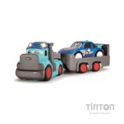 Спецтехніка Dickie Toys Вантажівка АВС "Тедді" зі звук. та світл. ефектами, з причепом та машинкою, 60 см (4119002)