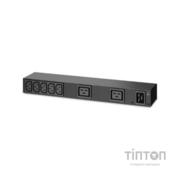 Силовий блок Rack PDU, Basic, 0U/1U, 16A, (7) C13 and (2) C19 APC (AP6120A)