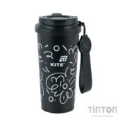 Термокружка Kite 550 мл, чорна (K25-1226-1)