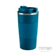 Термокружка Merlion 510 мл з силіконовим чохлом, синя (TSS-510Bl)