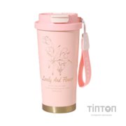 Термокружка Merlion TermCoffee 500 мл з трубочкою, рожева (TermCoffee-500Pink)