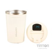 Термокружка Merlion з LED дисплеєм 380 мл, біла (Termo-304LED-380White)
