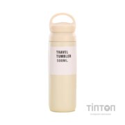 Термос Merlion Travel Tumbler 350 мл, подвійна кришка з ручкою, білий (SUS304-350Wh)