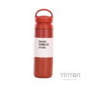 Термос Merlion Travel Tumbler 350 мл, подвійна кришка з ручкою, червоний (SUS304-350Red)