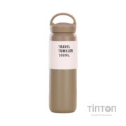 Термос Merlion Travel Tumbler 350 мл, подвійна кришка з ручкою, сірий (SUS304-350Gr)