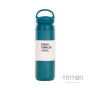 Термос Merlion Travel Tumbler 500 мл, подвійна кришка з ручкою, синій (SUS304-500Blue)
