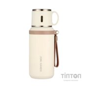 Термос Merlion з чашкою 0,6 л, білий (TermTea-600/White)