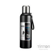 Термос Merlion з ситечком та чашкою 0,8 л, чорний (ZK-127-800Black)