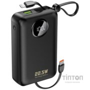Універсальна мобільна батарея Dudao K14+ 20000mAh 22.5W Black (6977196680016)