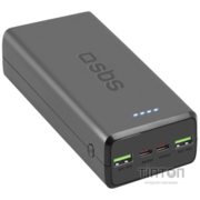 Універсальна мобільна батарея SBS 30000 mAh 20W Black (TTBB30000PD20K)