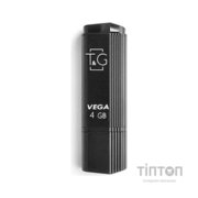 USB флеш накопичувач T&G 4GB 121 Vega Series Black USB 2.0 (TG121-4GBBK)
