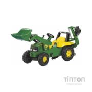 Веломобіль Rolly Toys Екскаватор rollyJunior John Deere зелено-жовтий (811076)