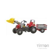 Веломобіль Rolly Toys Трактор з причіпом та ковшем rollyJunior RT (811397)