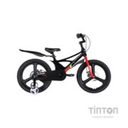 Велосипед Space 20" KID STAR DD рама-11" MG 2026 чорний з червоним (OPS-SK-20-045)