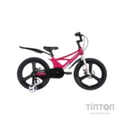 Велосипед Space 20" KID STAR DD рама-11" MG 2026 рожевий з білим (OPS-SK-20-047)