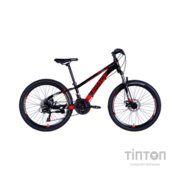 Велосипед Space 24" MERCURY DD FR рама-11" AL 2026 чорно-червоний (OPS-SP-24-065)