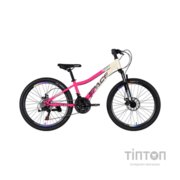 Велосипед Space 26" AURORA DD FR рама-13" ST 2026 біло-рожевий (OPS-SP-26-095)