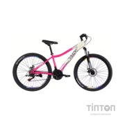 Велосипед Space 27.5" AURORA DD FR рама-15" ST 2026 біло-рожевий (OPS-SP-27.5-092)