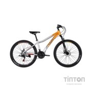 Велосипед Space 27.5" LYRA DD FR рама-15" AL 2026 помаранчево-сріблястий (OPS-SP-27.5-095)