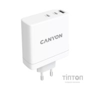 Зарядний пристрій Canyon H-140-01 Wall charger with 1USB-A 2 USB-C (CND-CHA140W01)