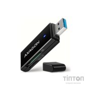 Зчитувач флеш-карт AXAGON USB-A 3.2 to SD/microSD 5Gbps black (CRE-S2N)