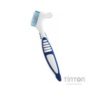 Зубна щітка Paro Swiss clinic denture brush для зубних протезів синя (7610458009208-dark-blue)